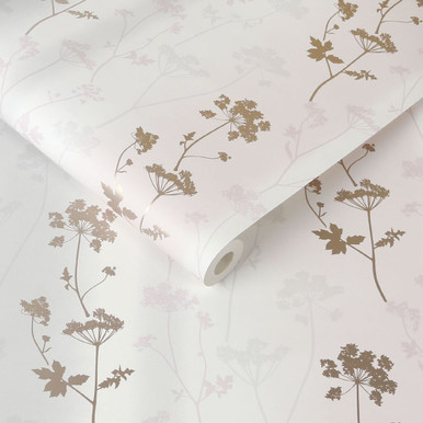 summertime blush & rose gold wallpaper