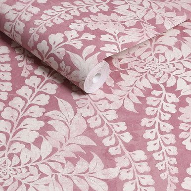 Next Roaming Leaf Raspberry Wallpaper - 122879_ROLLSHOT_ROAMING LEAF PINK.jpg