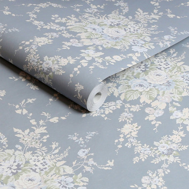 Garden Floral Slate Grey Wallpaper - 125129_ROLLSHOT_GARDEN FLORAL SLATE GREY_01.jpg