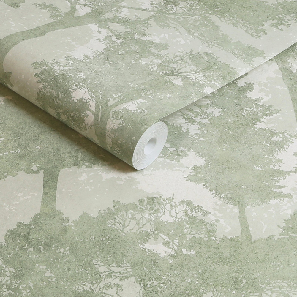 Next Trailing Trees Sage Wallpaper