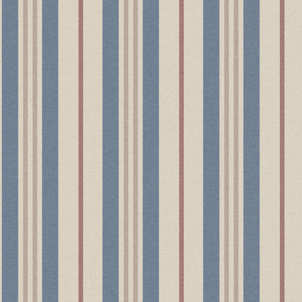 Joules Grove Stripe Pink & Blue Wallpaper
