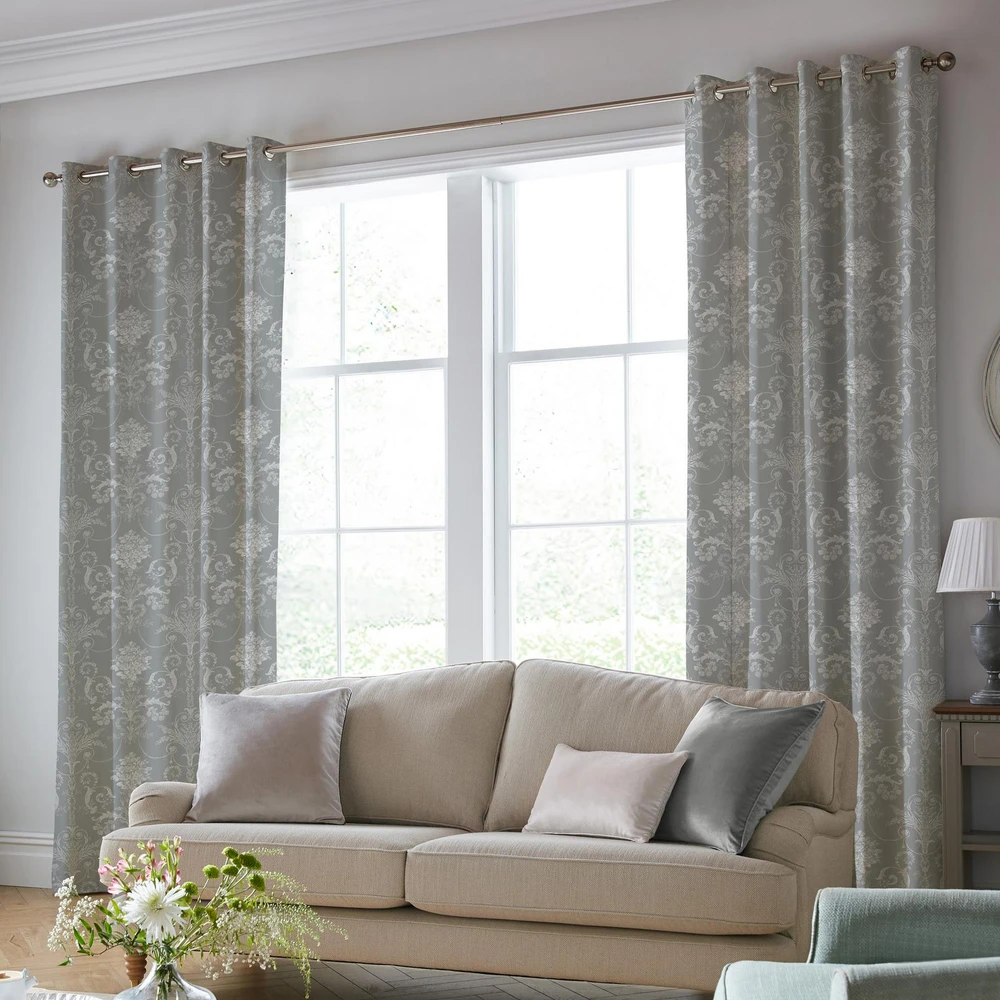 Josette Steel Curtains by Laura Ashley