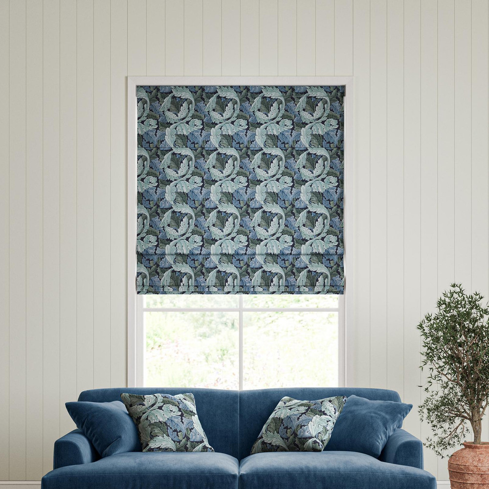 Acanthus Indigo Roman Blinds by William Morris At Home
