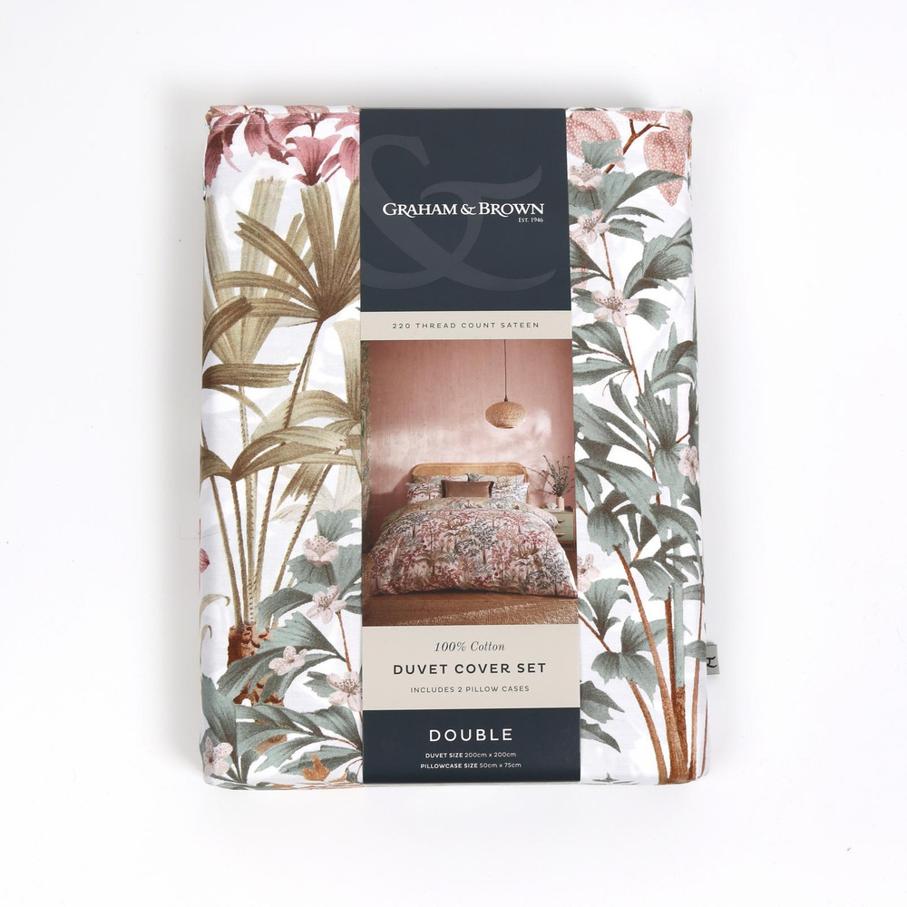 Jardin Botanico Soft Sage Duvet Cover Set