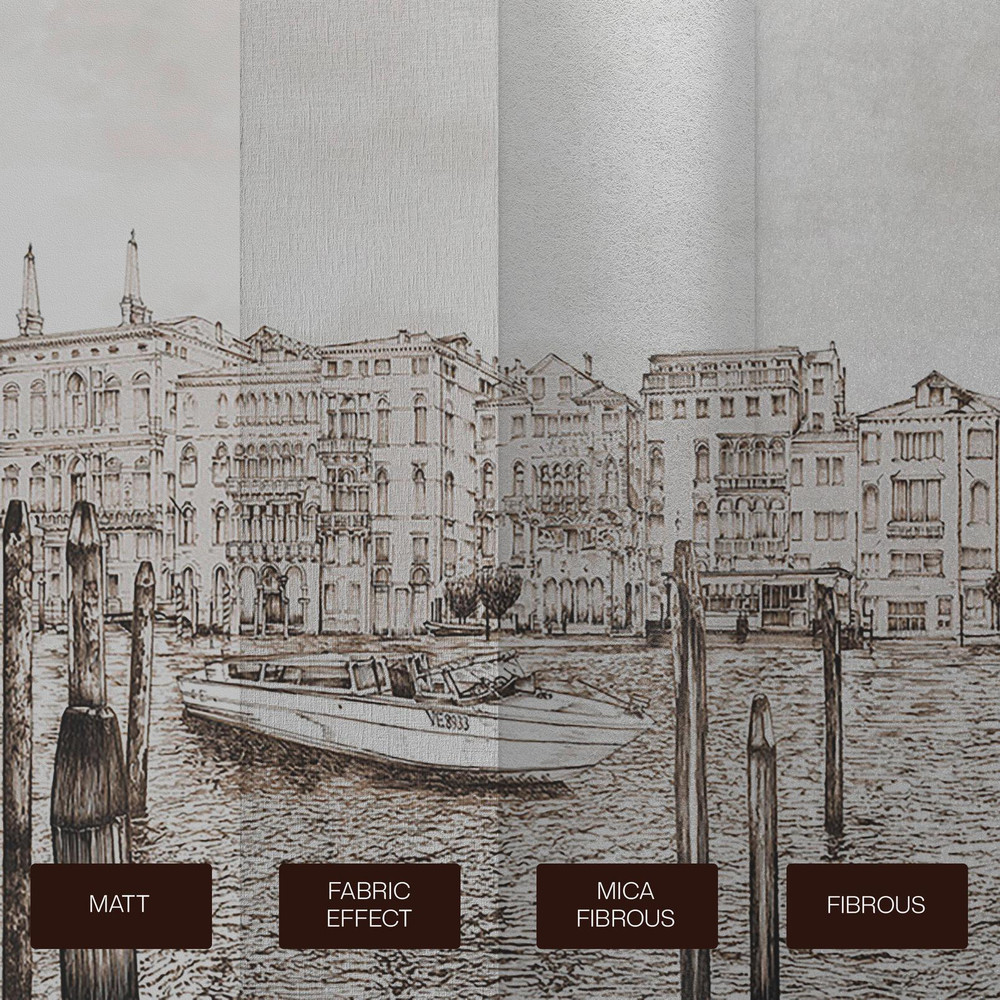 Old Venezia Sepia Panoramic Bespoke Mural