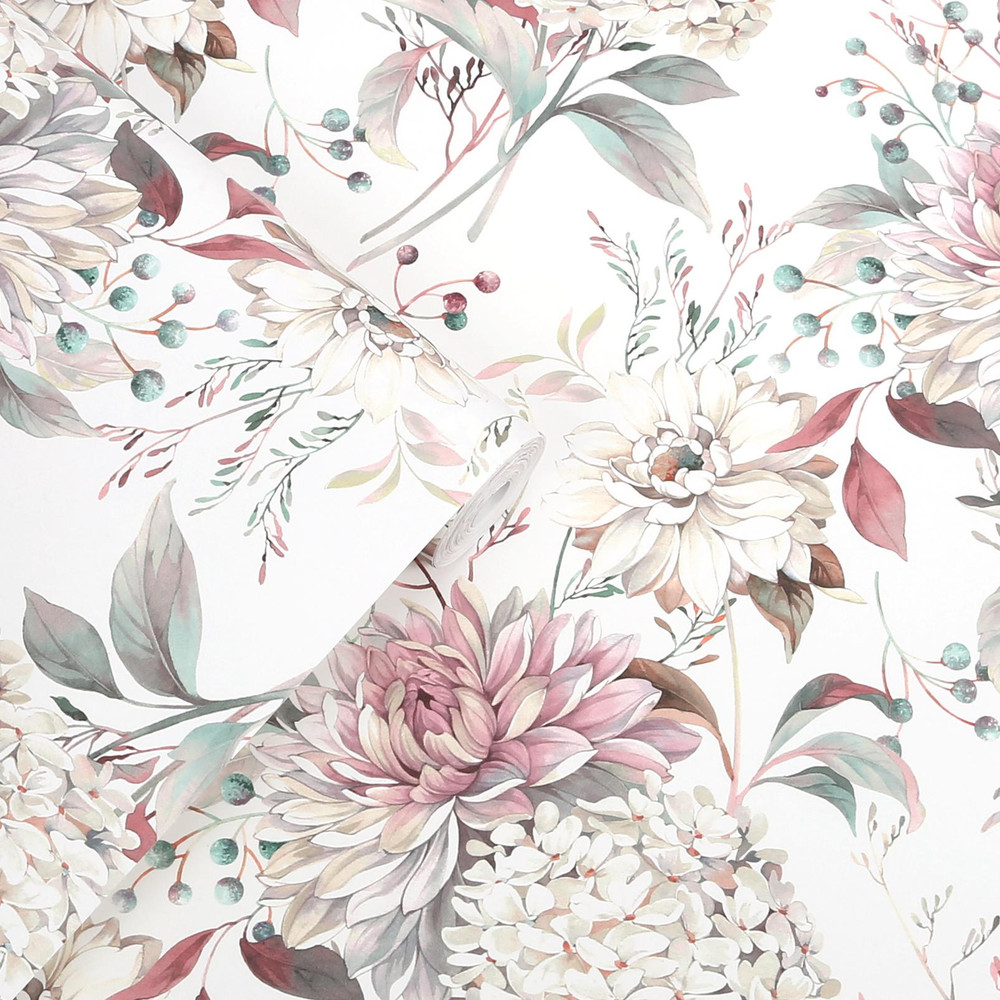 Laura Ashley Heatherwick Trail Grape Wallpaper
