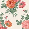Cath Kidston Archive Rose Pink Blooms Wallpaper Cath Kidston Archive Rose Pink Blooms Wallpaper