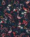 Joules Fields Edge Floral French Navy Wallpaper Joules Fields Edge Floral French Navy Wallpaper